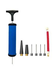 Portable Ball Pump Hand Air Pump With 5 Needles 2 Nozzle 1 Extension Hose Balloon Pump Hand Air Balls Pump Inflatable Kit Great For Basketball Football Volleyball Soccer Water Ball Rugby Balloon And Swimming Inflatable Toy Football Kit - Multicolor - View 14