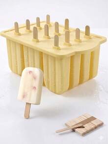 Popsicles Molds, 12 Pieces Silicone Popsicle,Molds Easy-Release Popsicle Maker Molds Ice Pop Molds Homemade Popsicle Ice Pop Maker With 50PCS Popsicle Sticks - Ice Mold - View 9