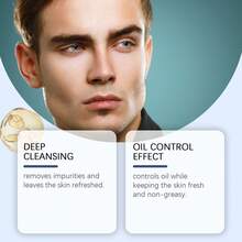 Men's Oil-Control Scrub: Deeply Cleanses, Controls Oil, And Moisturizes; Suitable For All Skin Types; Balances Oil And Moisture; Produces Rich Foam, Leaving Skin Refreshed, Clear, And Non-Greasy. - Men's Oil-control Scrub - View 8