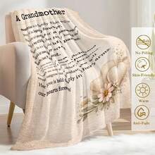 1pc Grandma Blanket Gifts, For Grandmas On Mothers Day From Grand- To My Grandma - Chirstmas Birthday Present For Grandma, Ultra Soft Flannel Blanket, Fluffy Blanket For Grandma - Grandma Birthday Gifts, Christmas, Thanksgiving, Mother's Day - Gifts For Grandma From Grandchildren, Teacher Appreciation Gifts, Mothers Day Gift, Room Decor, Graduation 2026, Home Decor, Mothers Day Gifts Women, Throw Blanket, Graduation Gifts, Tapestry, Room, Bedroom Deccor, Decor, Sizes 30x40 To 60x80, Ultra-Soft 280GSM ﻿ - Multicolour 17 - 查看 9