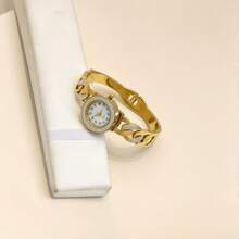 Women's Stainless Steel Watch 2026 | Rhinestones On Dial And Bracelet, 23.5mm - Aco19 - View 4