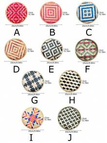 1pc Bamboo Decorative Tray, Home Drying Storage Basket, Household Items, Creative Home Decor Plate, Mini Bamboo Product | Suitable For All Seasons - Multicolor - View 4