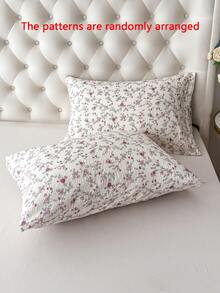 1 pieza Funda de almohada de sobre de 100% poliéster, textura arrugada, patrón en relieve, material ultra suave, adecuado para dormitorio, hotel, dormitorio, sin relleno incluido - Multicolor - Ver 5