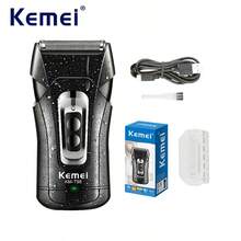 Kemei Máy cạo râu điện KM-T98, máy tỉa râu chuyên nghiệp chống nước, sạc nhanh Type-C dành cho nam giới, cạo khô và ướt, máy cạo râu kiểu chuyển động tịnh tiến, 1 chiếc - màu đen - Xem 13