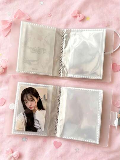 1pc 32-Slot 3-Inch Photo Album, Ideal For Storing And Organizing Memorabilia For Fans, Safely Preserving Precious Moments From Travels, Weddings, Birthdays, Christmas, And Valentine's Day