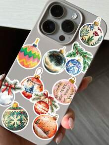 56Pcs Abstract Round Ball Stickers Modern Minimalist Geometric Aesthetic Vinyl Decals For Laptop Phone Case Water Bottle Gaming Gear Desk Luggage Bedroom Indoor Stylish Daily Personal Art Decoration Scrapbook Supplies Scrapbooking - 1 Set - View 5