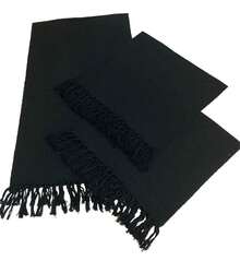 Kit Tapete Para Cozinha 3 Peças Passadeira + 2 Tapetes - Preto - Visão 2