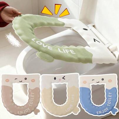 Tấm lót bồn cầu chống thấm nước được thiết kế dành cho phòng tắm, mang đến một lớp đệm mềm mại và bảo vệ cho bồn cầu, đồng thời là phụ kiện hoàn hảo cho trang trí nhà cửa, giúp giữ cho bồn cầu luôn sạch sẽ và thoải mái, thêm phần tiện dụng cho các vật dụng thiết yếu hàng ngày trong phòng tắm.