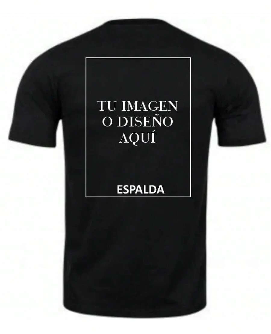 Playera Personalizada Espalda 30x45cm Max - Negro - Ver 1
