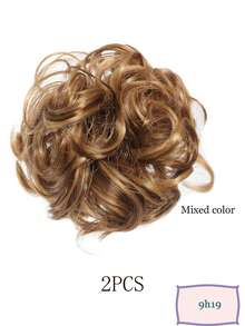 Messy Bun Hair Scrunchies, High-Temperature Fiber Fake Hair Buns, Children Hair Accessories Suitable For Various Occasions - Multicolor - View 58