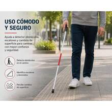 Folding Reflective/Adjustable Walking Stick For The Blind And Visually Impaired W - View 5