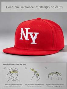 1 Pc Unisex Fashionable Embroidered New York Baseball Cap - Breathable, Adjustable Dad Cap And Baseball Cap - Unisex Casual Sun Hat, Perfect For Outdoor Activities, Travel, And Running (Available In Multiple Colors) - Multicolor - View 3