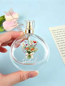 Customizable Empty Glass Perfume Bottle, Can Be Personalized As Wedding Gift For Bride And Groom, Bridesmaid Gift And Wedding Favor, Refillable 50ml - 50ml - View 2
