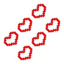 Set de 6 pegatinas de coche con diseño de corazón en píxeles, pegatinas impermeables y resistentes a los arañazos con diseño de corazón en mosaico, decoración esencial de verano para el exterior del coche, patrón retro de corazón de 8 bits, disponible en estilo holográfico negro y arcoíris, pegatinas autoadhesivas duraderas para ventanas de coche, parachoques, carrocería y portátiles - Multicolor - Ver 8