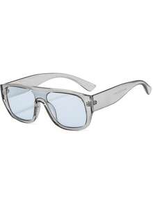 1pc Women's Retro Square Sunglasses, Versatile For Daily Casual, Commuting, Travel, Shopping, Dating And Other Occasions - Multicolor - View 5