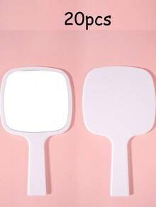 1pc Handheld Mirror, Matte Finish, Ergonomic Handle, Multi-Scenario Decor, Christmas/Wedding/Valentine's Day Gift, Mother's Day Surprise Gift - Multicolor - View 22