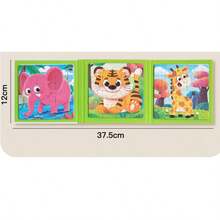 3-In-1 Foldable Magnetic Puzzle, Magnetic Educational Toys For Children, Gifts For Boys And Girls - Multicolor - View 5