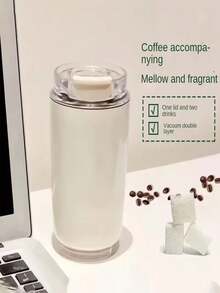 Cốc cà phê di động thời trang, thích hợp sử dụng ngoài trời. Giữ đồ uống nóng/lạnh lâu, kín hơi. Được làm từ chất liệu bền, chống va đập, dễ vệ sinh. Bình nước thiết yếu hàng ngày cho học sinh và nhân viên văn phòng. - Nhiều màu - Xem 8