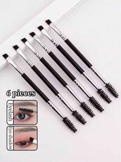 Bộ 6 cọ trang điểm mắt và mascara cỡ lớn, cọ chải mi hai đầu cán nhựa, cọ kẻ mày xoắn ốc, cọ kẻ mắt siêu mảnh, dụng cụ trang điểm, bộ cọ trang điểm, bộ sưu tập cọ trang điểm, bộ trang điểm hoàn chỉnh, bộ cọ trang điểm, bộ trang điểm đầy đủ, bộ cọ, bộ cọ trang điểm, bộ quà tặng trang điểm, bộ, quà tặng, cọ trang điểm chuyên nghiệp, bộ trang điểm hoàn chỉnh