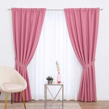 Renueva tu Hogar con Cortinas Neo Cortas de Estilo Contemporáneo BEAUTTY HOME - Berry - Ver 1