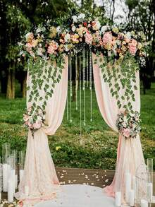 24/12/1pc Artificial Ivy Wreath, Artificial Ivy Leaves, Green Plants, Hanging Vines, Plant Leaf Wreath, Suitable For Home Garden Decor, Artificial Ivy, Artificial Plants, Rose, Decorative Style, Party And Holiday Decor, Bedroom Decor Accessories, Mother's Day Decor, Spring Decor, Valentine's Day Decor - Pothos - View 4