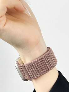 Huastonband 適用於 女款錶帶 38/40/41/S10/11-42mm、42/44/45/46/49mm，1 條棕粉色尼龍錶帶，適合 Ultra 3/2/1 S 女款 - 玫瑰粉 - 查看 7