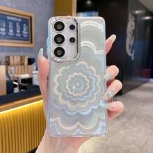 Ốp lưng điện thoại acrylic chống sốc họa tiết hoa ma thuật chuyển màu, tương thích với Samsung S26 Ultra/S26+/S26/S25/S24/S23 Ultra/S22 Ultra, Pixel, Honor, 17 Pro Max/16/15/14/13/12/11/XR/X Max/7P/8P/8/7 Series - Bạc - Xem 4