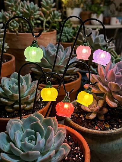 14pcs Mini Decorative Garden Stakes, Glowing Small Landscape, Potted Miniature Decor, Small Party Craft, Fairy Tale Style Miniature Scene, Magical Garden Decor, Halloween Decoration, Fantasy Theme Design, Lightweight & Durable, Exquisite Markers