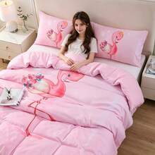 2/3-Piece Printed Bedding Set Made From Soft Microfiber, Easy To Care For, Includes 1 Duvet Cover And 1 Or 2 Pillowcases. Available In Large Or Medium Sizes, Suitable For Double And Single Beds, Perfect For Dorms Or Back-To-School Gifts. - 7# - View 2