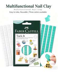 Reusable Pink Nail Display Clay, Multifunctional Nail Adhesive Clay, Reusable Fixing Gel Clay, Professional Manicure Practice & Nail Art Display Tool For Salon DIY - Multicolor - View 1