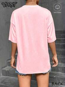 Camiseta 100% Algodón con Estampado de Mantis Religiosa, Divertida Camiseta para Mujer, Camiseta con Gráficos Retro de Naturaleza, Regalo para Damas - Ropa Unisex para Uso Diario en el Campus - Rosa - Ver 2