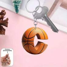 2D Acrylic Basketball Letter Keychain, Basketball Player & Fan Exclusive Keyring Gift, Bag Charm, Key Decoration, Party Favor - Basketball Letter Keychain - View 32