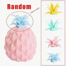 1pc Random Color Mini Pineapple Squeeze Ball, Fruit Soft Fidget Toy For Adults To Relieve Stress And Improve Focus, Squishable And Stretchable - Macaron Pineapple Squishy Stress Relief Fidget Toy - View 5