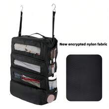 Bolsa de almacenamiento de equipaje, bolsa organizadora de maleta de viaje, estante de viaje portátil colgante, compartimento de clasificación rápida de equipaje de mano plegable colgante, accesorios de viaje - Multicolor - Ver 15