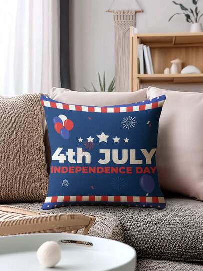 Bộ 2 vỏ gối thoải mái họa tiết cờ Mỹ, trang trí nhà cửa cho ghế sofa phòng khách, trang trí ngày Quốc khánh, trang trí sofa ngày kỷ niệm, vỏ đệm sofa, vỏ đệm ghế ô tô.