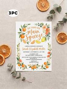 1/3 tấm thiệp mời tiệc cưới chủ đề "Tình yêu từ cái nhìn đầu tiên" (Love At First Spritz), thiệp mời tùy chỉnh chữ, thiệp mời tiệc cưới chủ đề Aperol Spritz, tiệc cưới chủ đề cam quýt, tiệc cưới chủ đề hoa tươi rực rỡ. - Nhiều màu - Xem 14