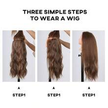 Multicolor Water Ripple One-Piece Hair Extension For Women Invisible Volume-Enhancing Wig Piece New Fashionable Atmosphere-Feeling Long Hair Clip-In High-Temperature Synthetic Fiber, Natural And Realistic, Easy To Wear - Multicolor - View 8