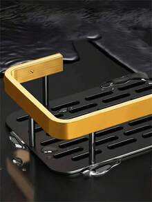 Estantería de almacenamiento para baño, estantería de esquina para baño, ducha y pared de aluminio, sin taladro y resistente a la oxidación, para almacenar cosméticos y artículos de tocador en baños, lavabos y cocinas - Multicolor - Ver 14