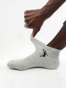 30pcs/2pcs Unisex Basketball Solid Color Breathable Invisible Socks, All-Match Minimalist Versatile Socks, Couple Style, Suitable For Daily Or Outdoor Casual Wear - Multicolor - View 4