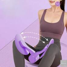 Non Electric Pelvic Floor & Thigh Trainer ABS Material Unisex High Efficiency Core Strengthening Body Shaping Leg Exercise Posture Improvement Home Yoga Pilates Equipment User Friendly Design 9E1J - 粉色 - 查看 9