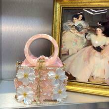 Multifunctional Storage Bags - Circular Handle - Champagne Color - View 3