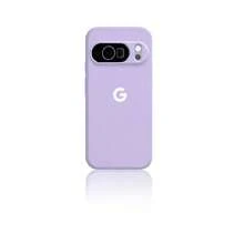Funda protectora de teléfono de terciopelo compatible con Pixel 6, 7, 8a, 8 Pro, 9, 9a, 9 Pro, 9 Pro XL, 10, 10a, 10 Pro, 10 Pro XL - Hierba morada - Ver 3