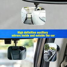 Spion Belakang Mobil Pilar A Universal untuk Titik Buta, Spion Kecil Kecil untuk Membantu Mundur, Spion Pengamatan Tambahan Multifungsi Persegi Panjang, Spion Mundur Berputar 360 Derajat - set 2 potong - View 9