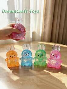 1/3/4/5/6pcs Malt Sugar Goldfish/Crab/Crocodile/Jellyfish/Rabbit/Poop/Salamander/Doll/Dumpling/Cat Paw, Soft & Cute Squeeze Toys, Stress Relief Fidget Toys, Finger Pinching Toys For Children 3+ Years Old, Birthday/Holiday Gifts, Relieve Anxiety, Soft & Squishy Dumpling - Multicolor - View 5