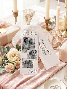 1/3 tấm thiệp mời phù dâu cá nhân hóa, ảnh và chữ tùy chỉnh, quà tặng cho phù dâu trưởng, "Bạn có muốn làm phù dâu của tôi không?", thiệp mời phù dâu, kỷ niệm đám cưới, thiệp mời phù dâu cá nhân hóa. - Nhiều màu - Xem 4