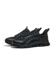 CAMEL CROWN Men's Outdoor Running Shoes Autumn Non-Slip Comfortable Casual All-Match Jogging Sports Shoes - Black/Cold Gray - View 2