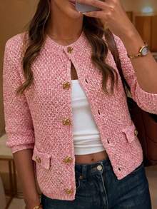 Women's New Knit Top, Elegant For Summer Vacation - Pink - View 6