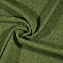Rustic Dining Tablecloth 200x140cm, Synthetic Linen Fabric - Green - View 2