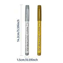 2/1pc Gold Tombstone Paint Marker, Professional Grade Waterproof Pen Suitable For Tombstone Restoration And Carving, Oil-Based Fine Tip For Granite, Marble And Stone Surfaces - Multicolor - View 12