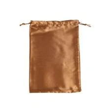 1pc Customized Text Satin Drawstring Storage Bag, Smooth Silk-Like Fabric Pouch, Portable Jewelry & Cosmetics Organizer Bag, Exquisite Gift Packaging Outer Bag, Home Small Item Storage Bag, Holiday Gift Wrapping - Multicolor - View 11